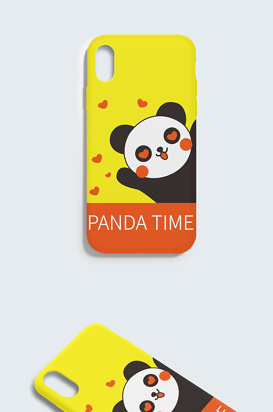 可爱熊猫卡通手机壳