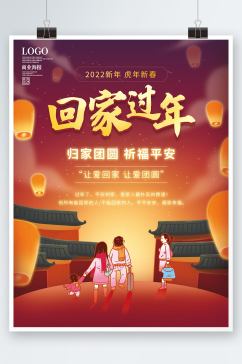 春节回家过年宣传海报
