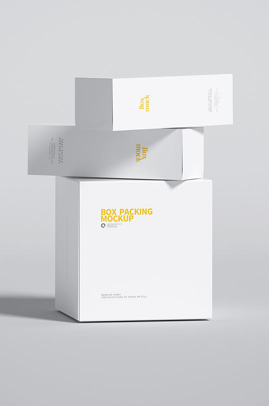 原创简约包装盒子logo样机-众图网