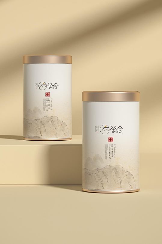 光影场景茶叶包装品牌样机