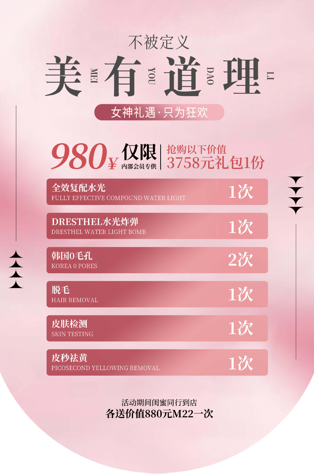 美容护理优惠套餐介绍素材