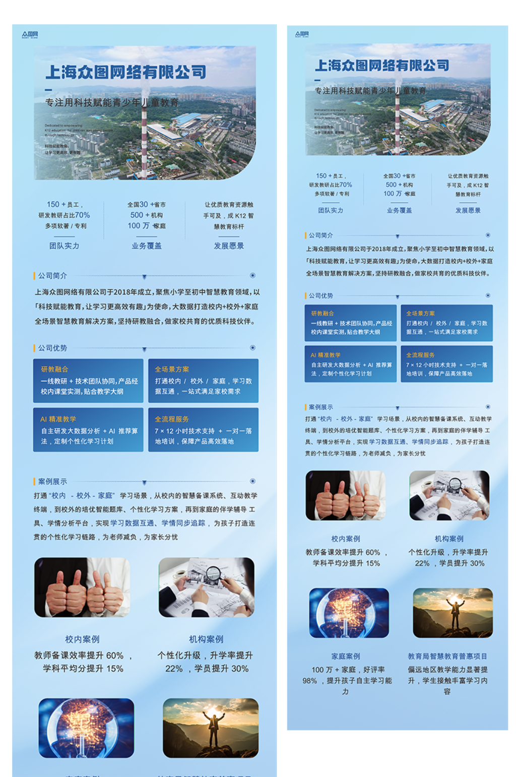 企业公司介绍简介长图海报素材下载-众图网