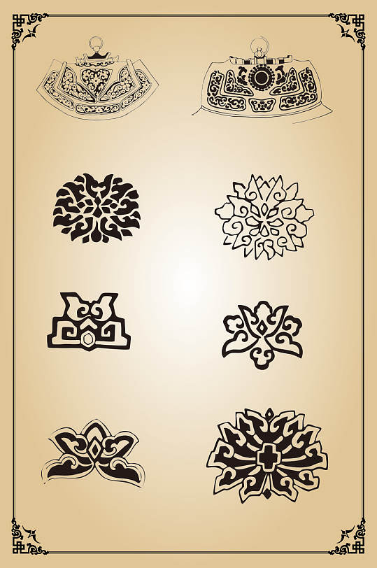 藏式壁画花纹图片-藏式壁画花纹素材下载-众图网