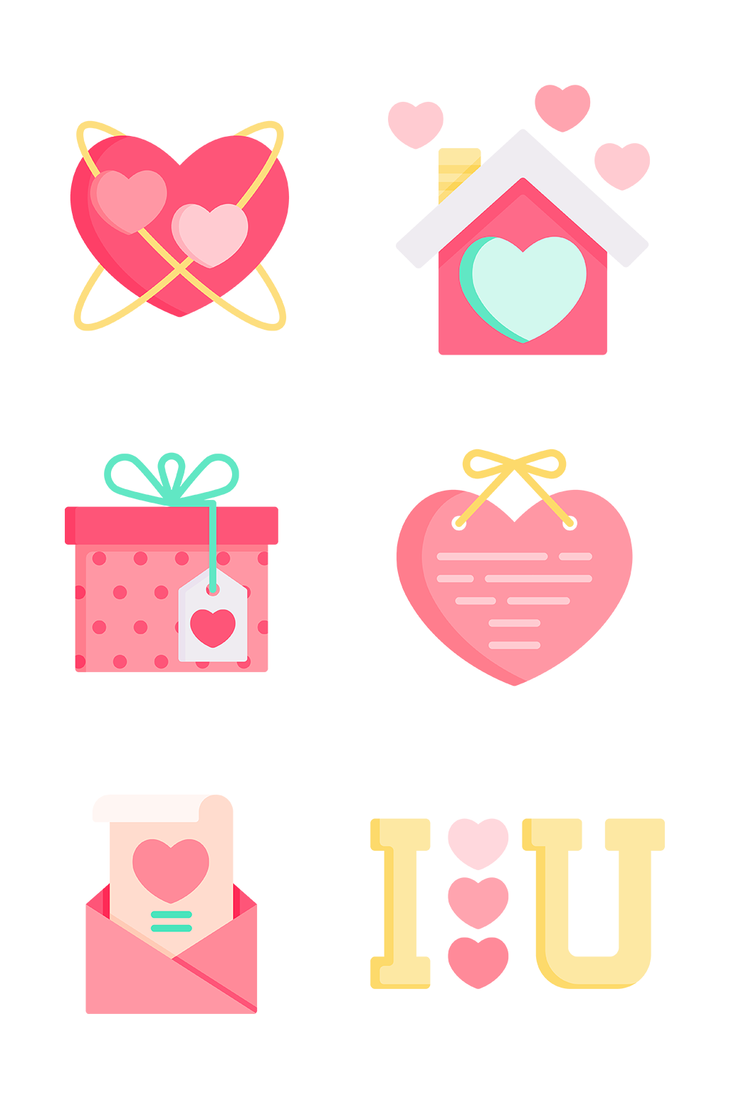 icon粉色系列图标素材