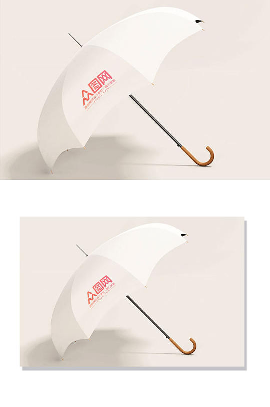 直杆伞三折伞样机