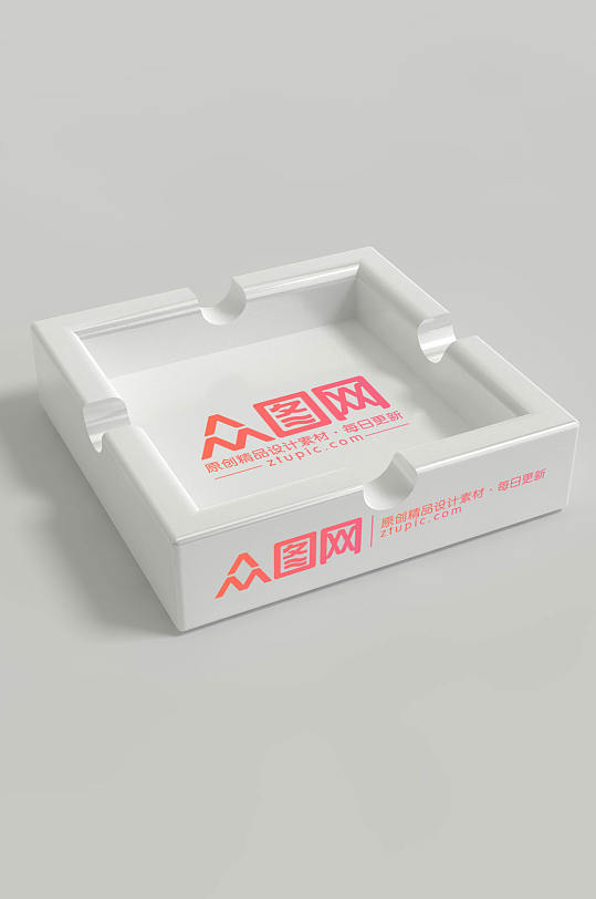 模型烟灰缸正方形样机