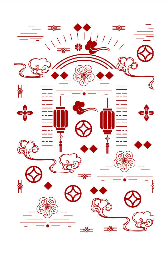 中国风底纹新年图片-中国风底纹新年素材下载-众图网