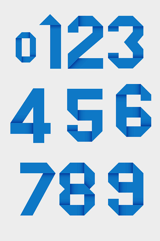 倒计时数字及字母素材