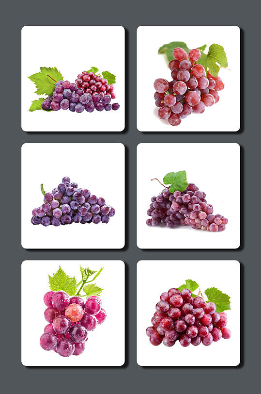 高清红提葡萄水果素材