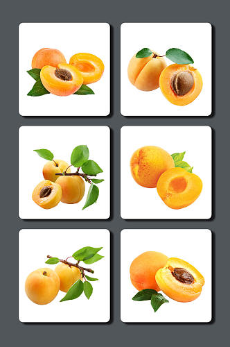 高清黄桃水果设计素材