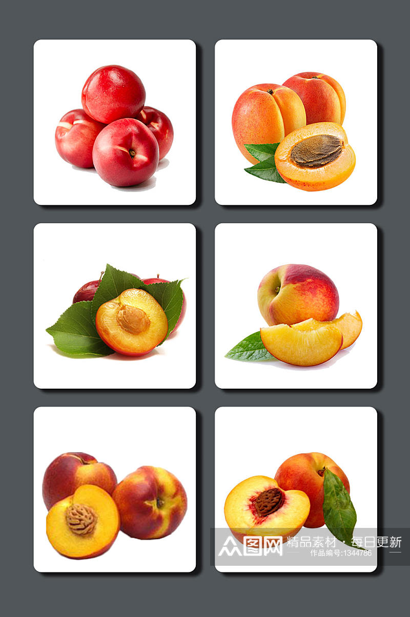 高清桃子水果图片素材素材