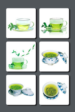 高清茶壶茶具设计素材