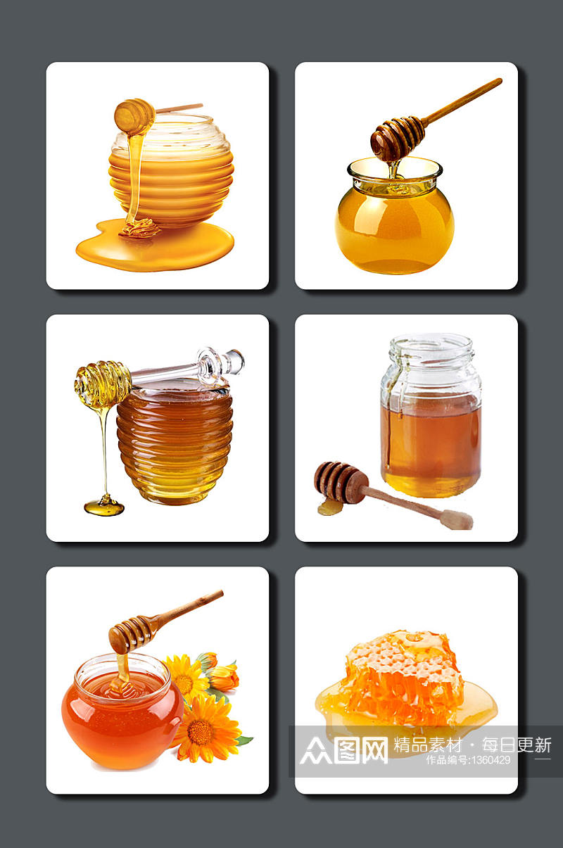 高清蜂蜜设计素材素材