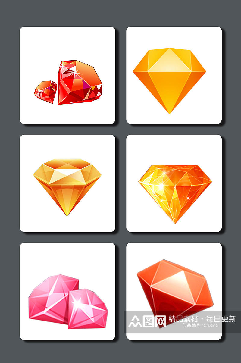 高清游戏宝石钻石图片素材素材
