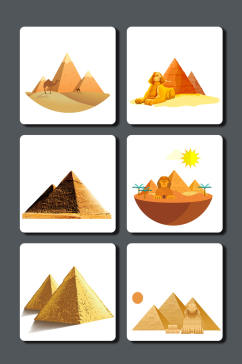 高清沙漠金字塔素材