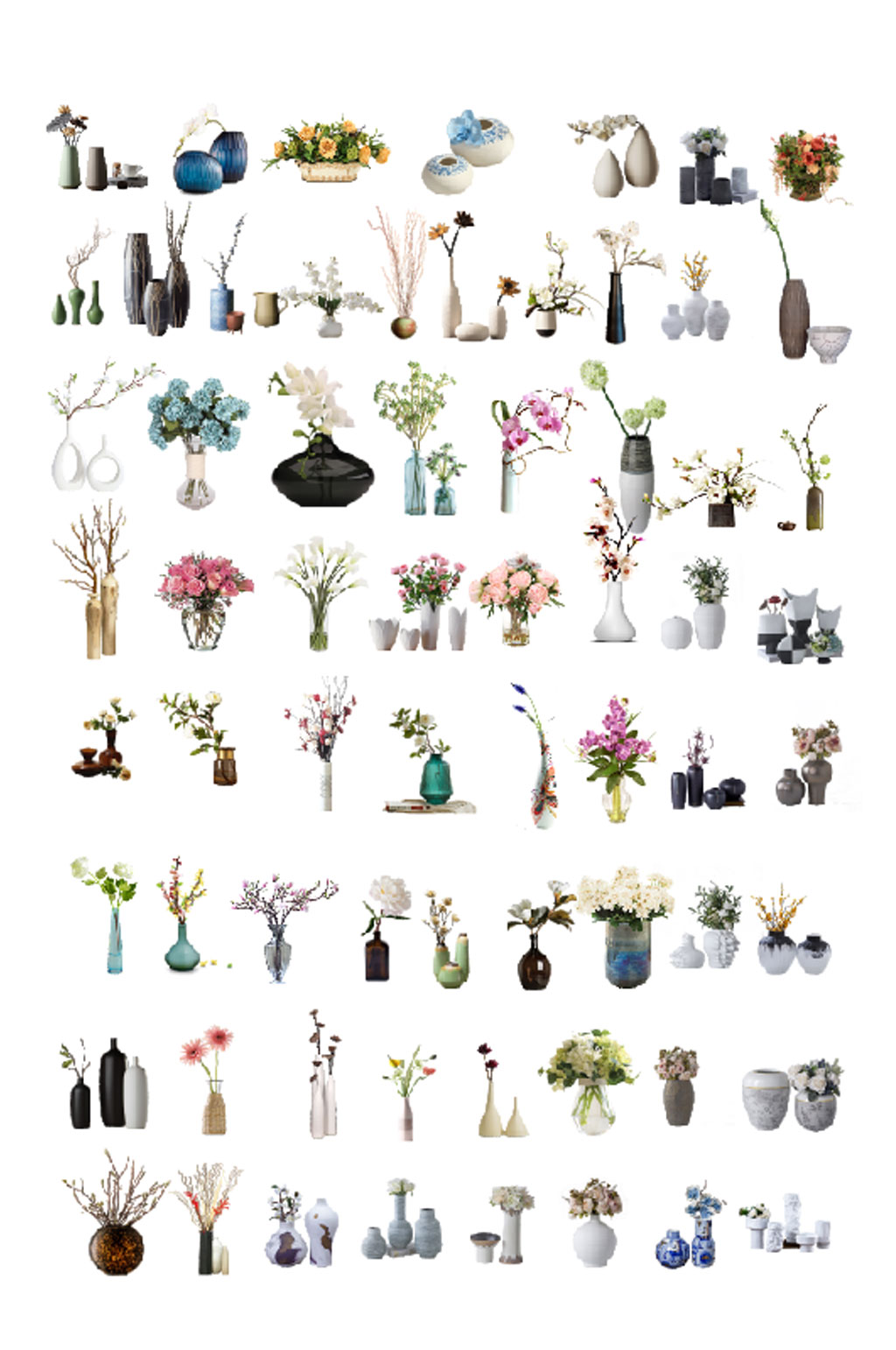 花卉花瓶花艺图片素材 设计元素素材下载 众图网