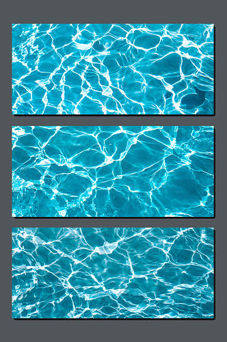 蓝色水面水纹设计背景