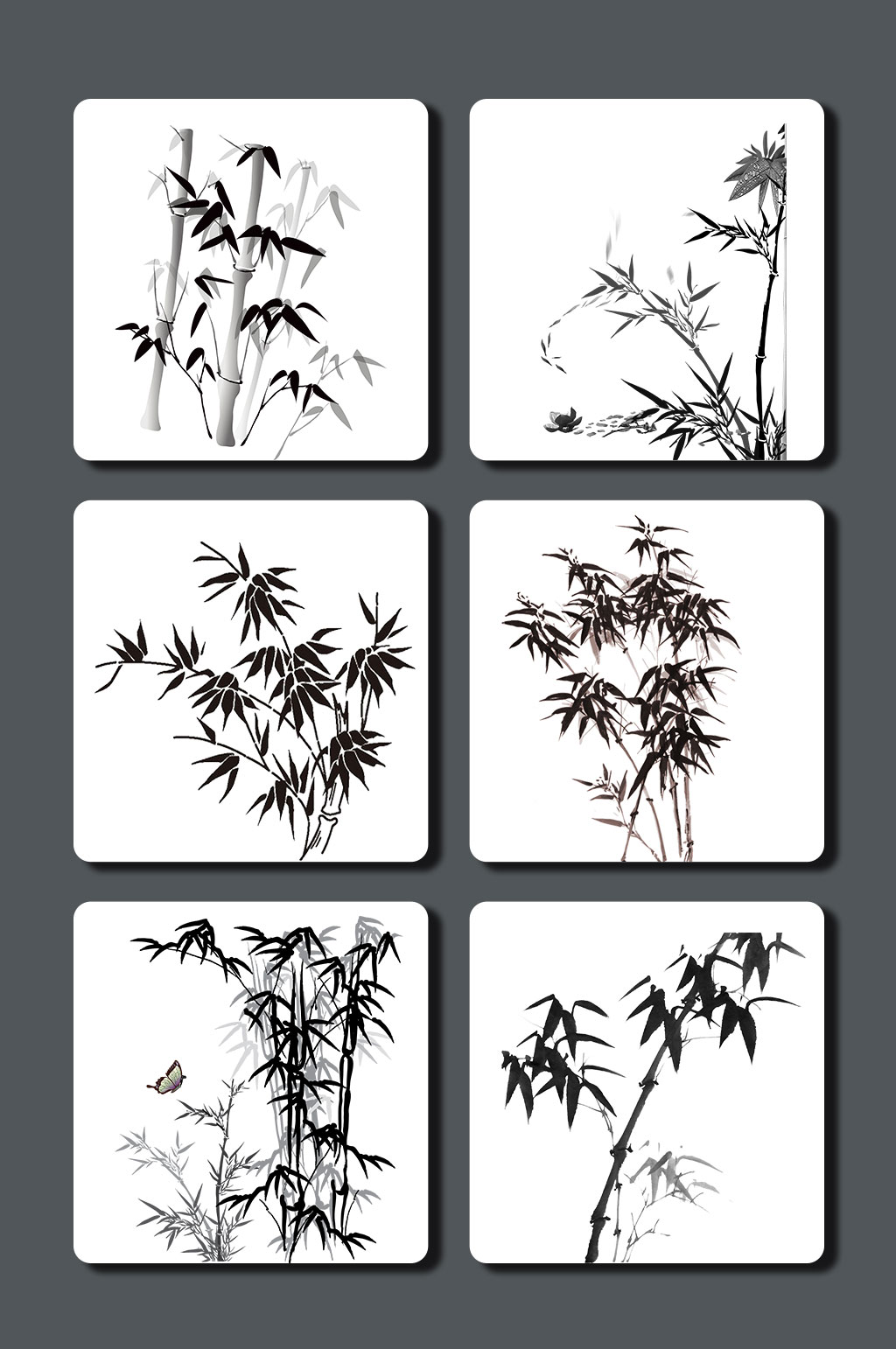 高清水墨竹子设计图片素材素材