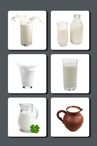 高清牛奶设计素材