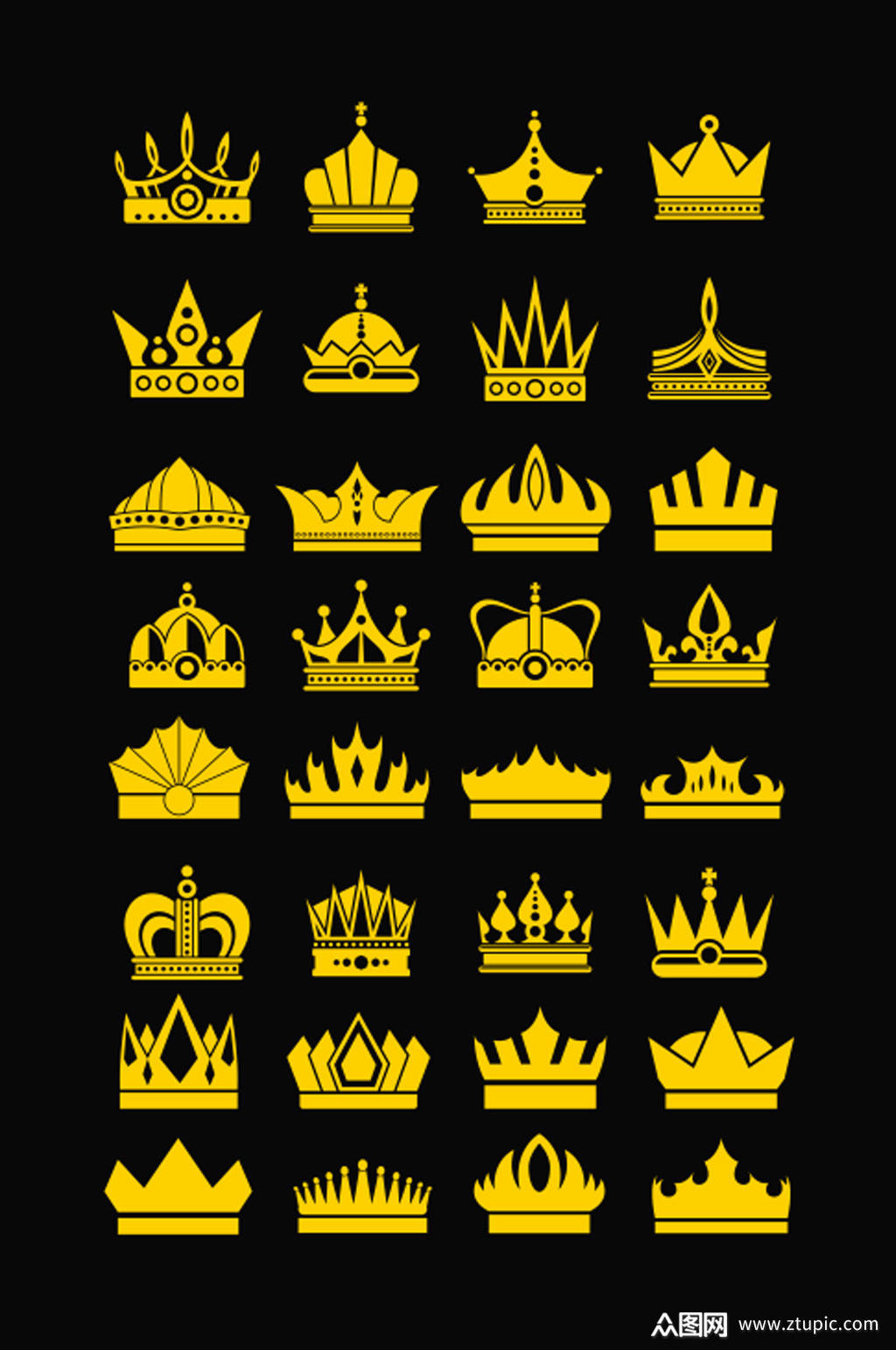 高清皇冠设计素材