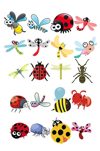 高清卡通昆虫图片素材