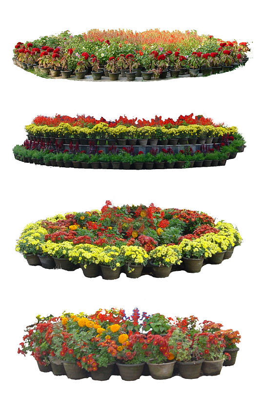 高清园林草坪花基图片素材