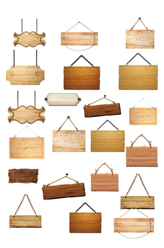 高清木牌设计素材