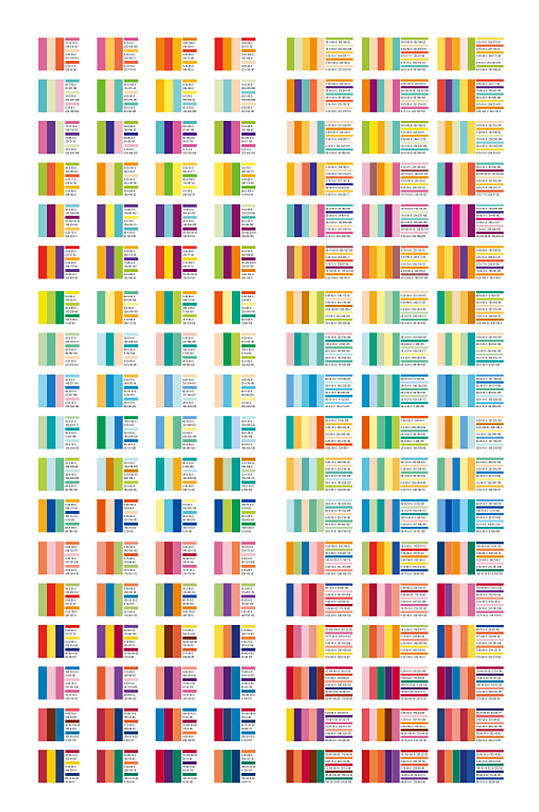 高清单色配色卡素材