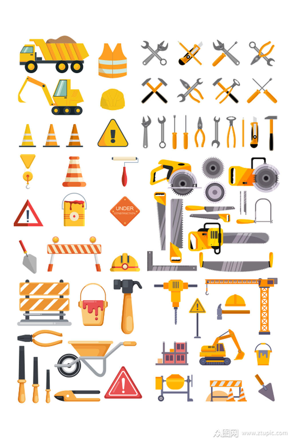 高清施工工具设计素材模板下载-编号1825222-众图网