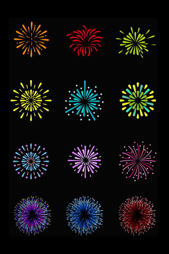 高清烟花设计图片素材-众图网