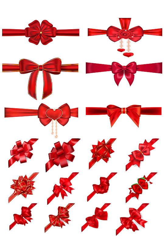 蝴蝶结丝带设计素材-众图网