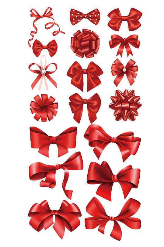 高清蝴蝶结丝带素材-众图网