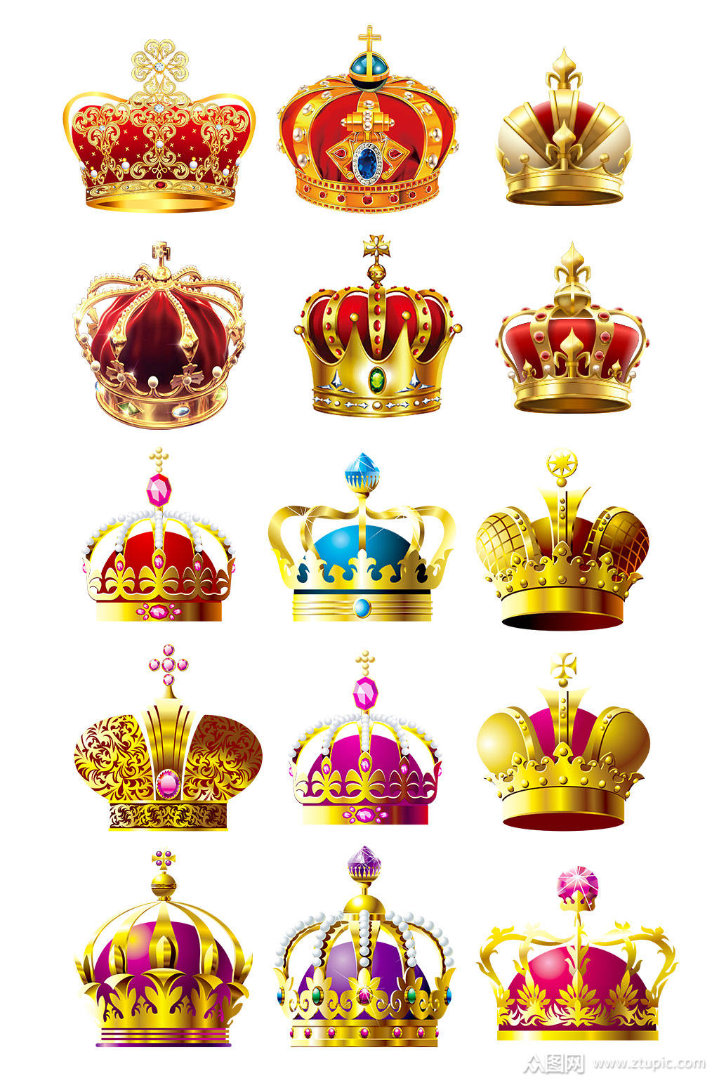 高清皇冠设计素材模板下载-编号1871940-众图网