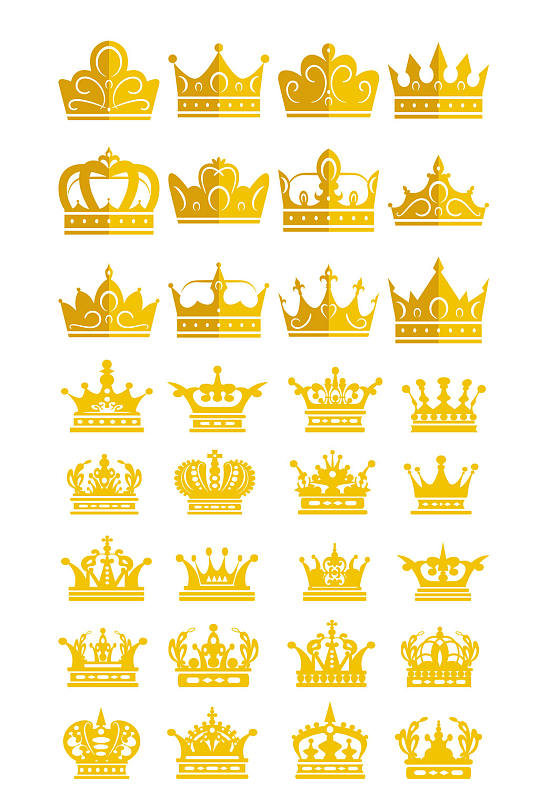 高清皇冠图标素材