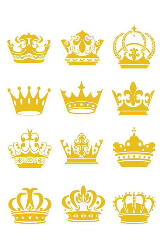 高清皇冠图标设计素材-众图网
