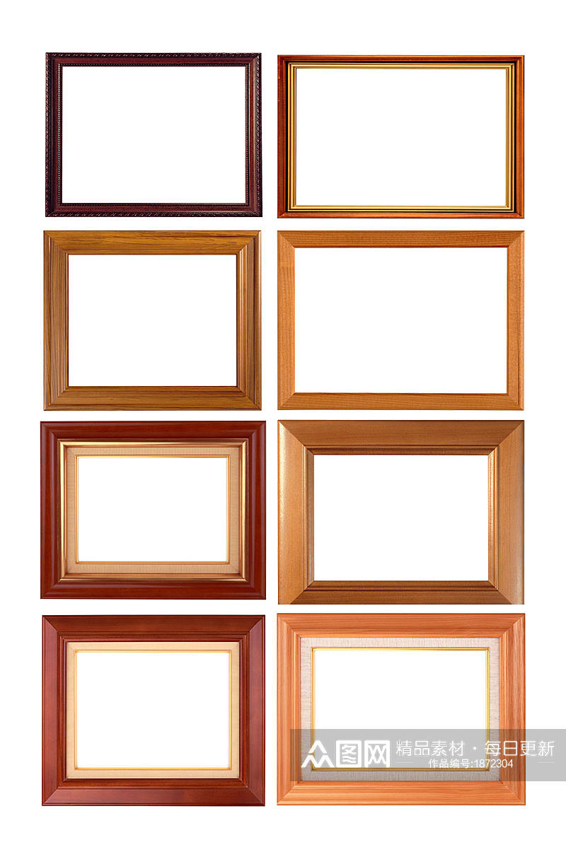 高清图片木框相框素材素材