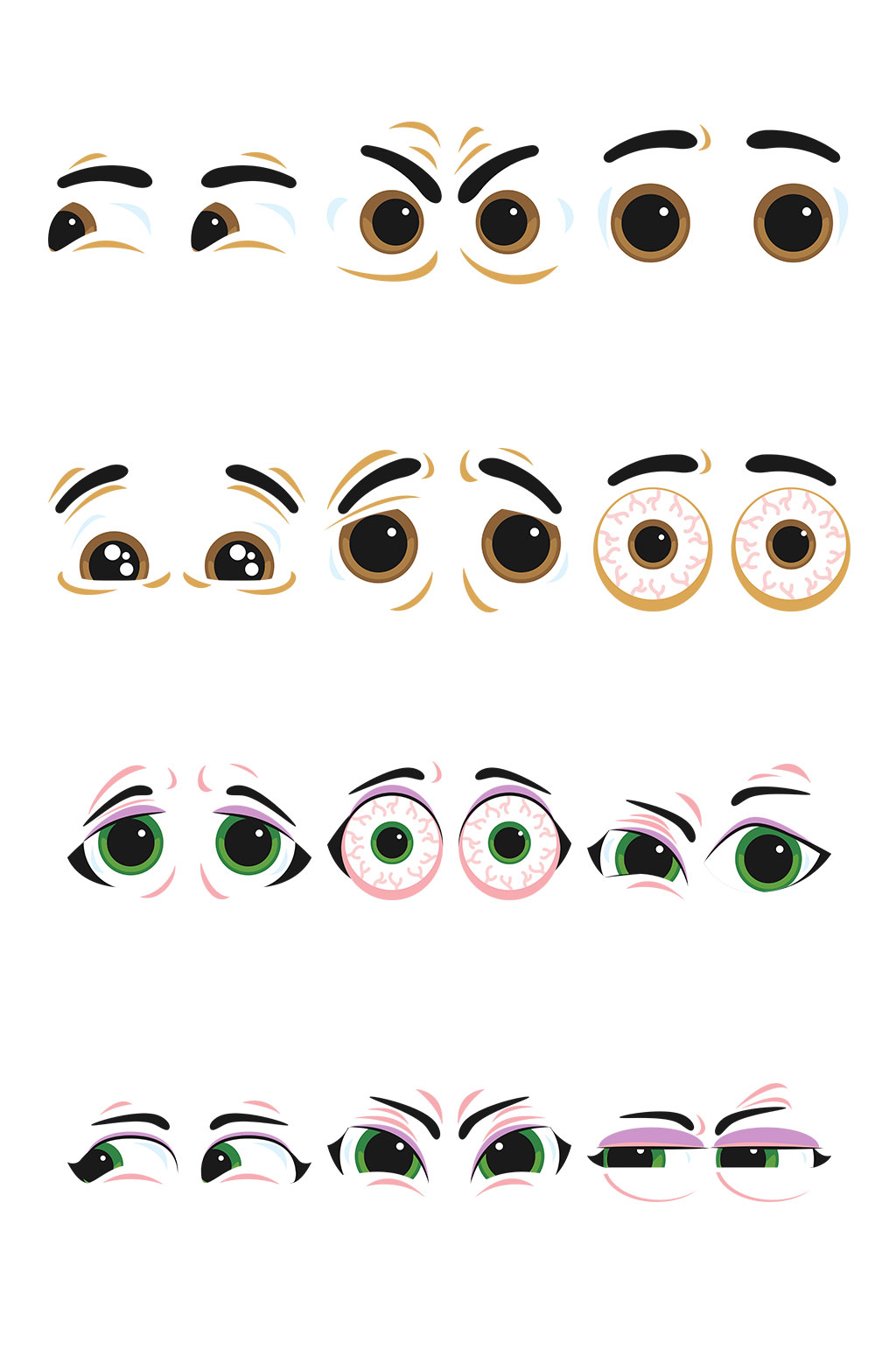 高清卡通眼睛素材模板下载 编号158 众图网