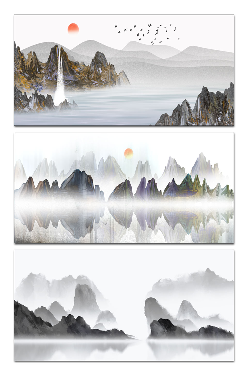 高清古风山水背景素材