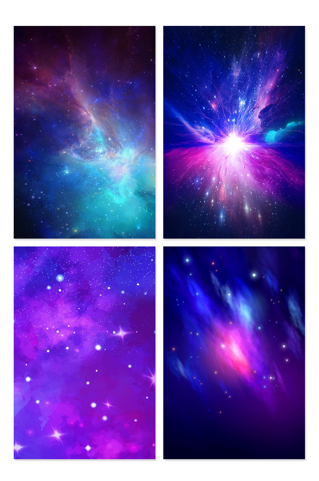 科技星空海报设计背景素材