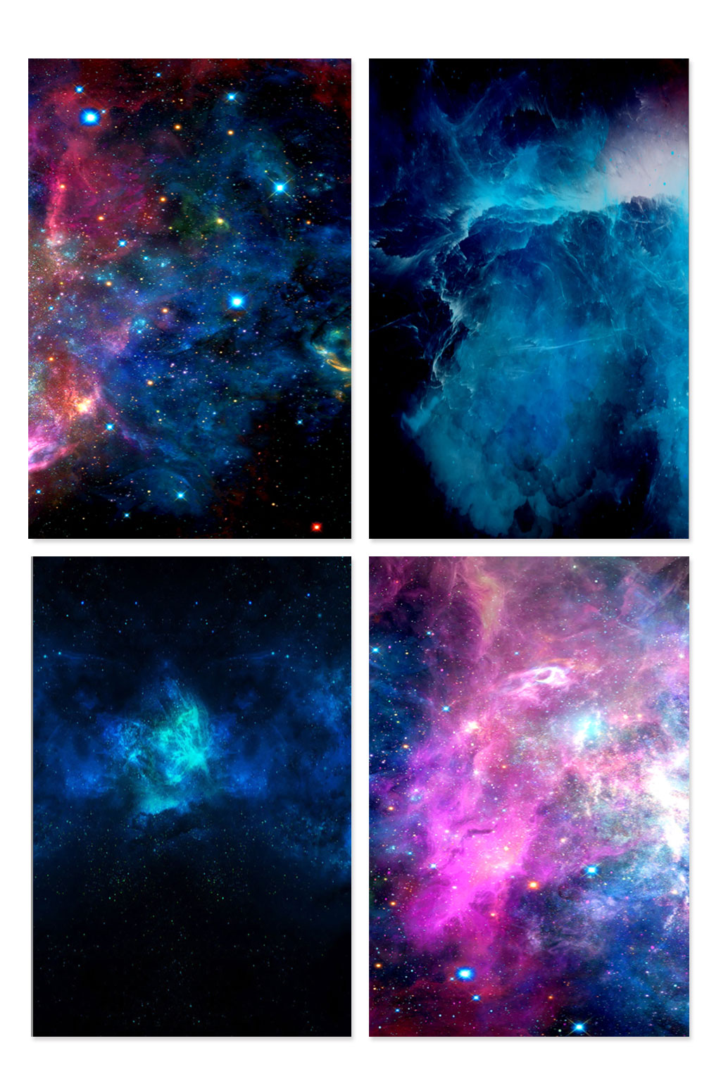 最新科技星空海报背景素材