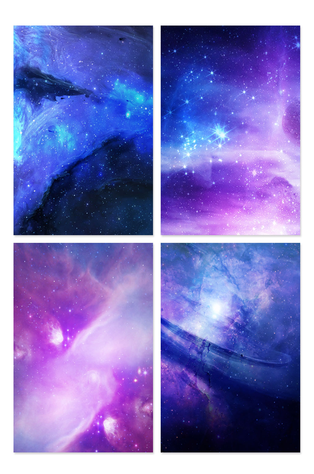 最新科技星空海报背景素材