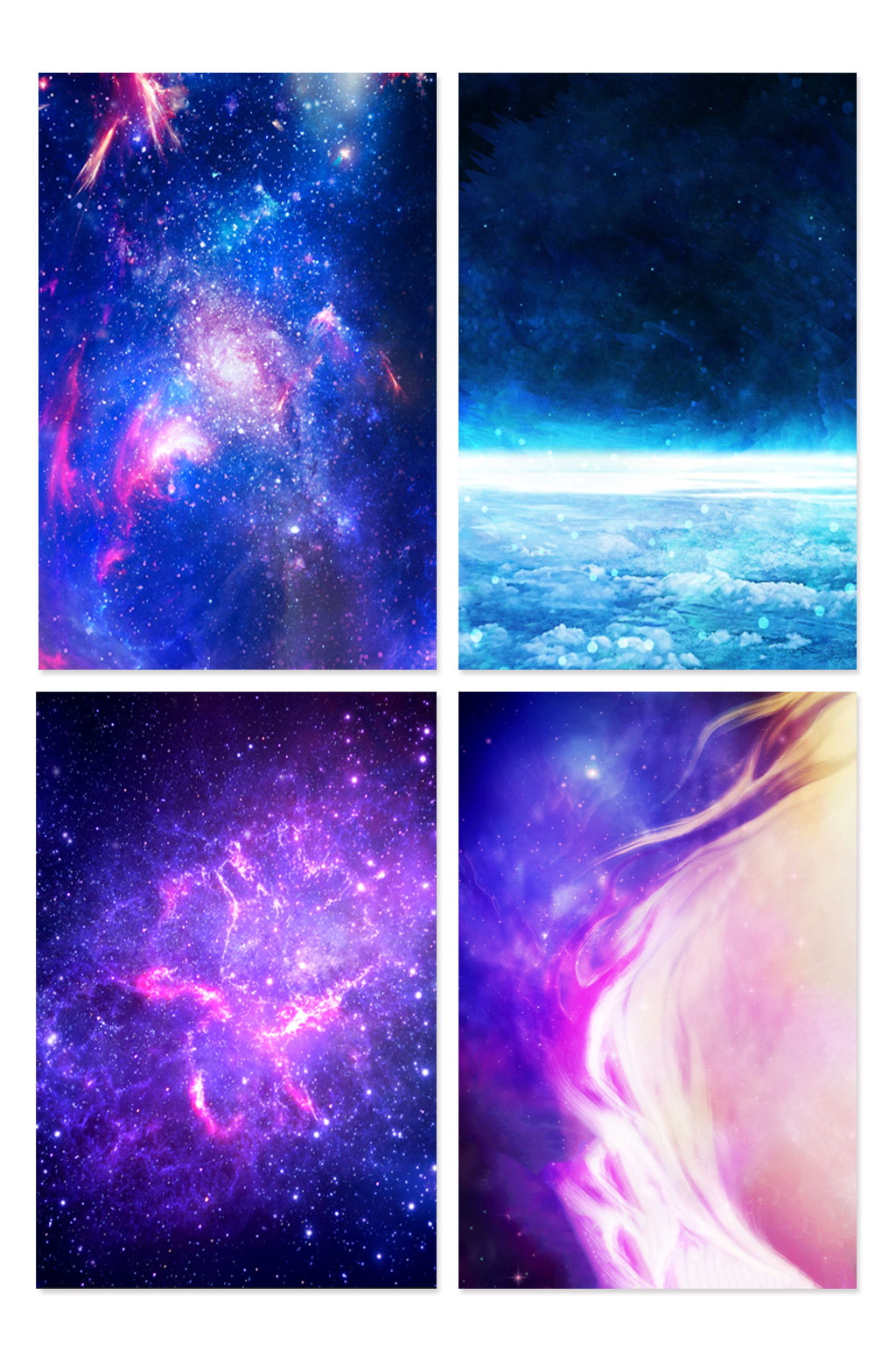 科技星空海报背景素材