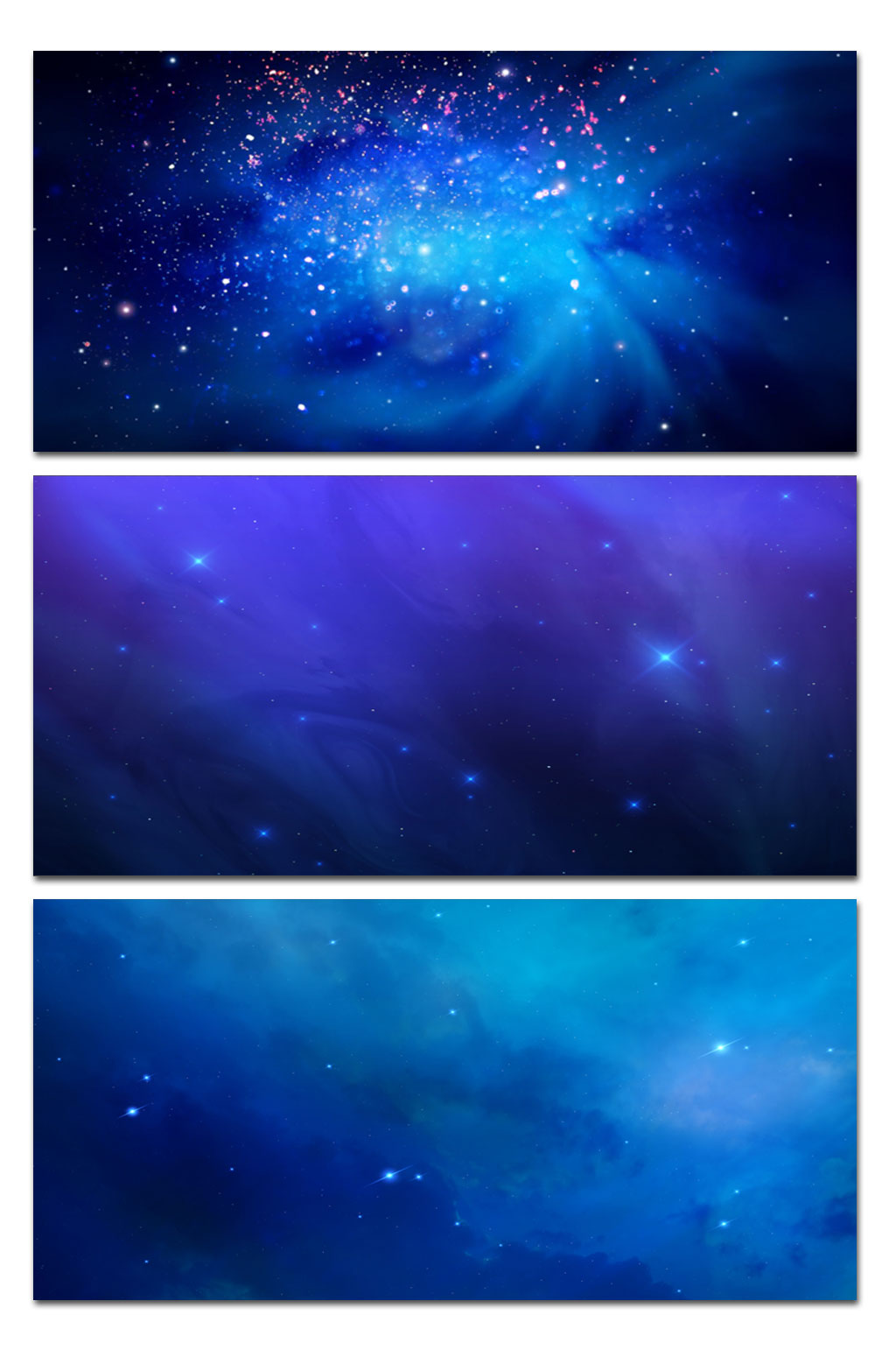 最新科技星空展板背景素材