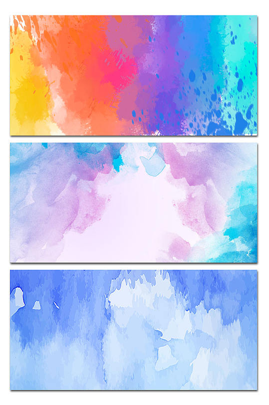 简易水彩水墨展板背景-众图网