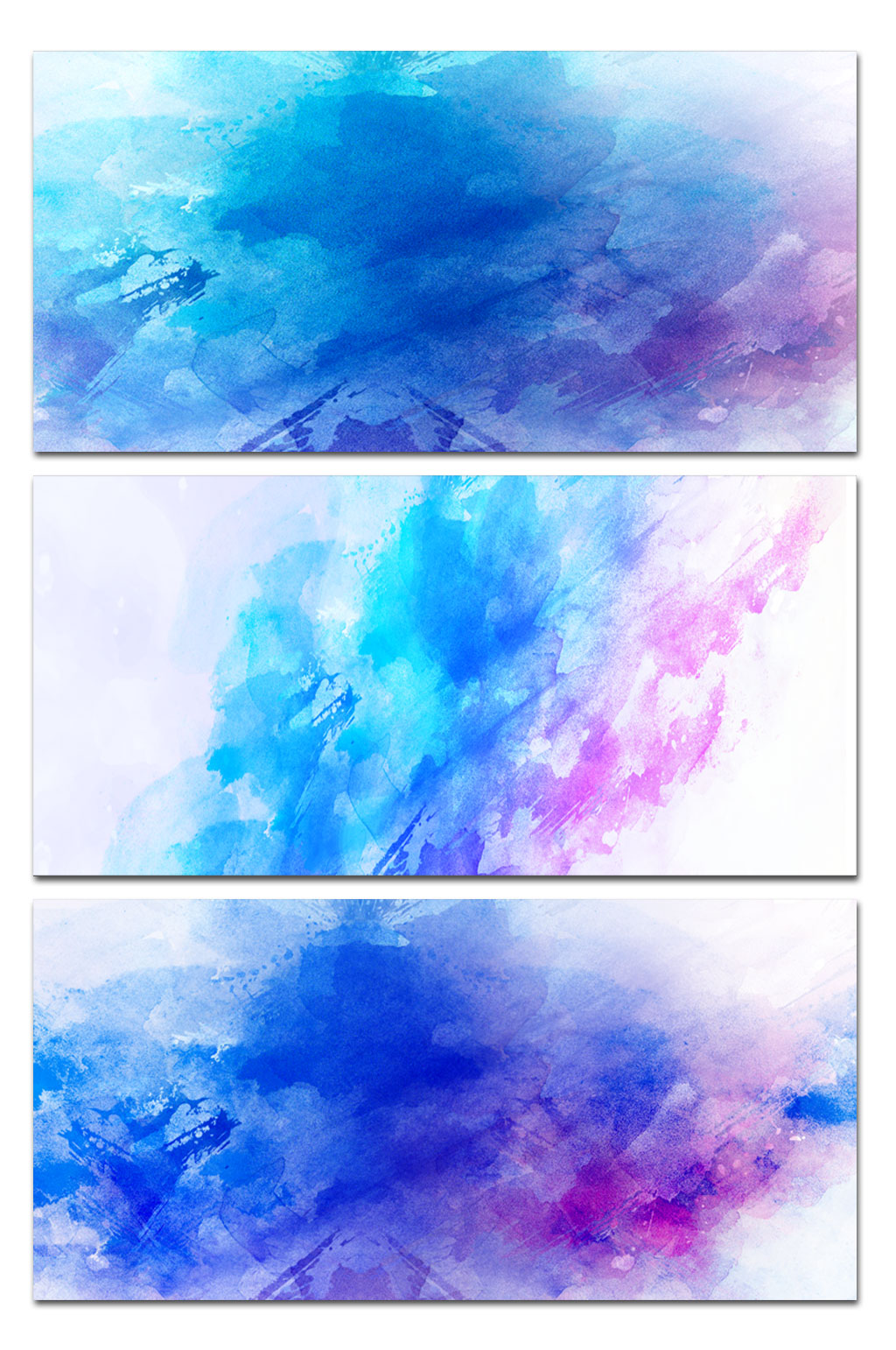 大气水彩水墨展板背景素材