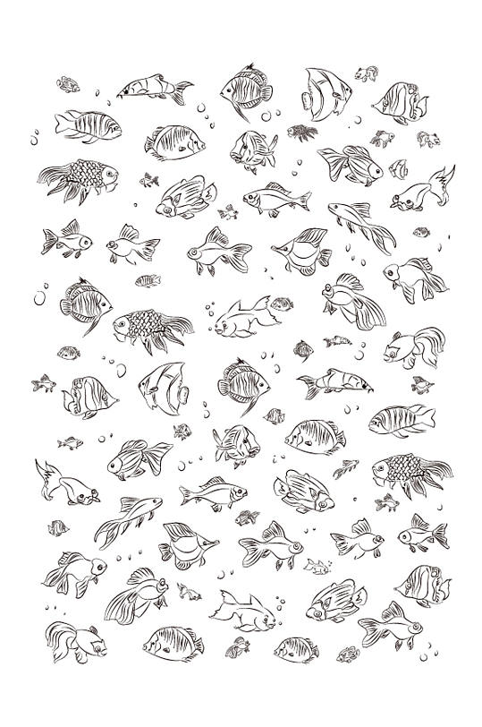 海洋生物简笔画设计