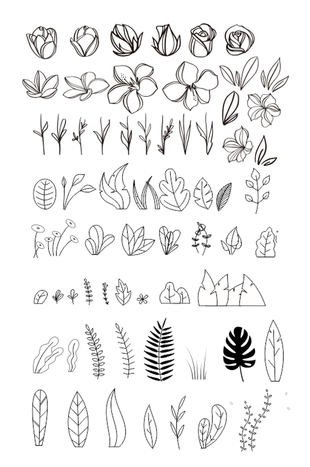 植物手绘简笔画图片-植物手绘简笔画素材-植物手绘简笔画模板大全-众图网