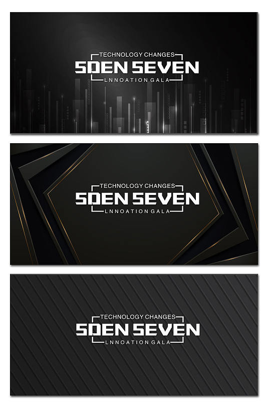 创意黑色素材背景展板-众图网