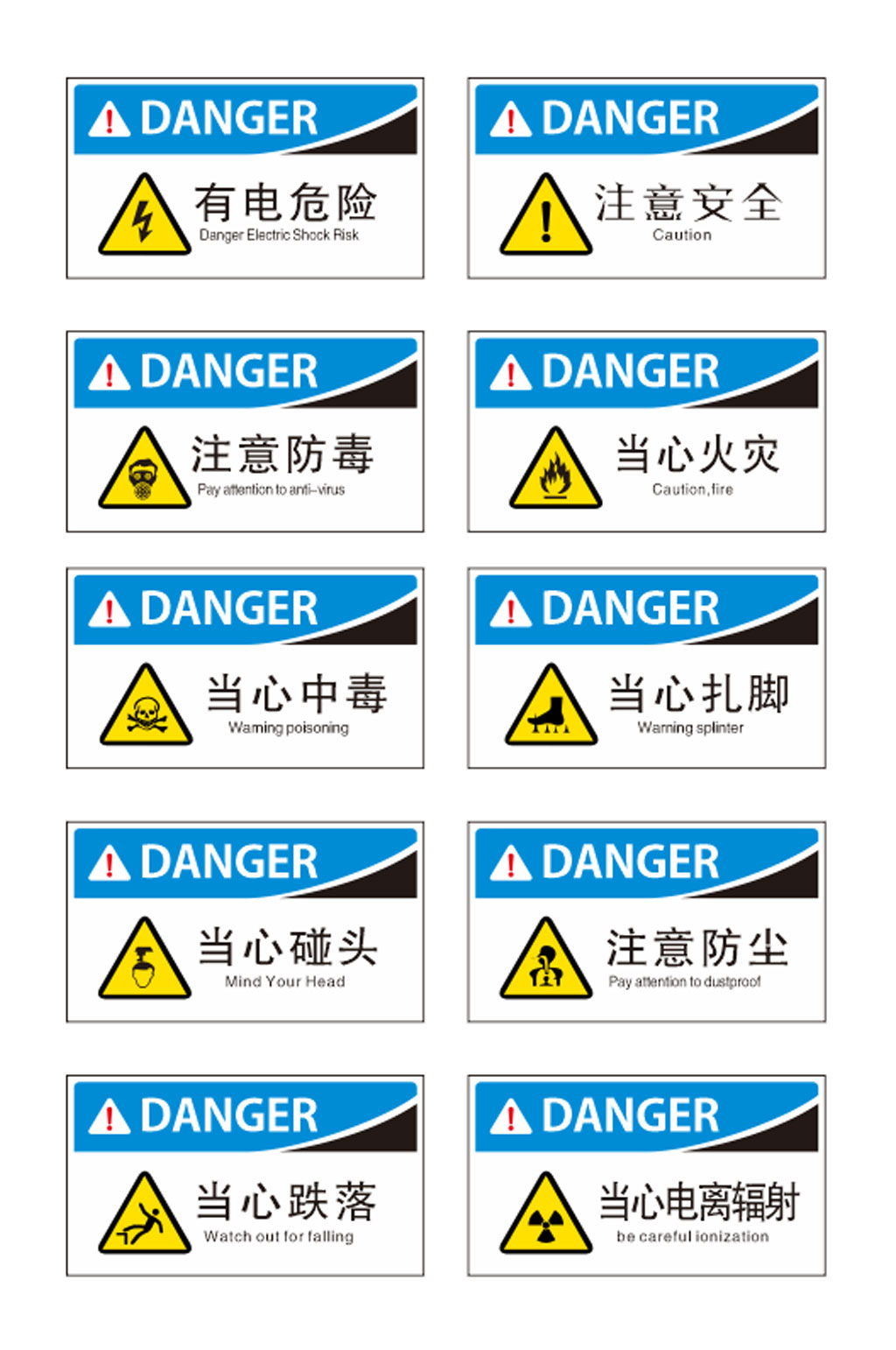 禁止标识牌导视牌设计素材