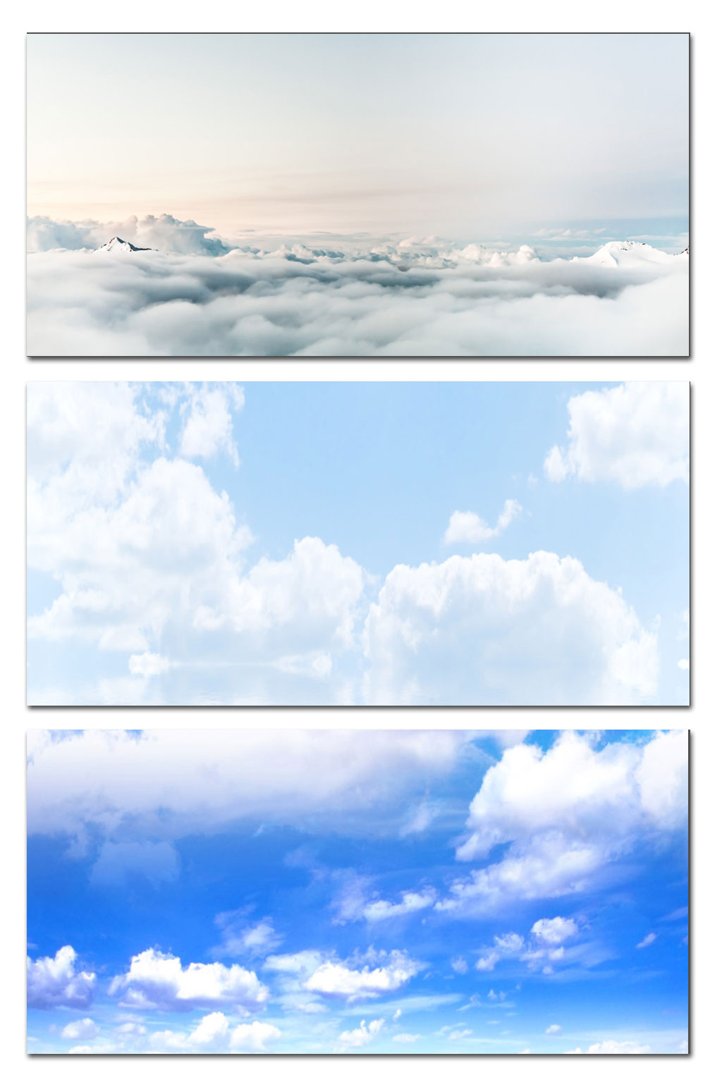 蓝天白云展板背景素材
